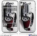 iPhone 4 Decal Style Vinyl Skin - 1957 Buick Roadmaster Burgundy (DOES NOT fit newer iPhone 4S)